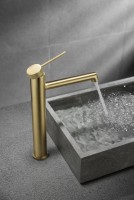 Смеситель для раковины VBF-2RM2BG однорычажный, брашированное золото